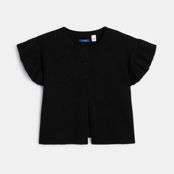 جيليه أسود بأكمام الفراشة للفتيات